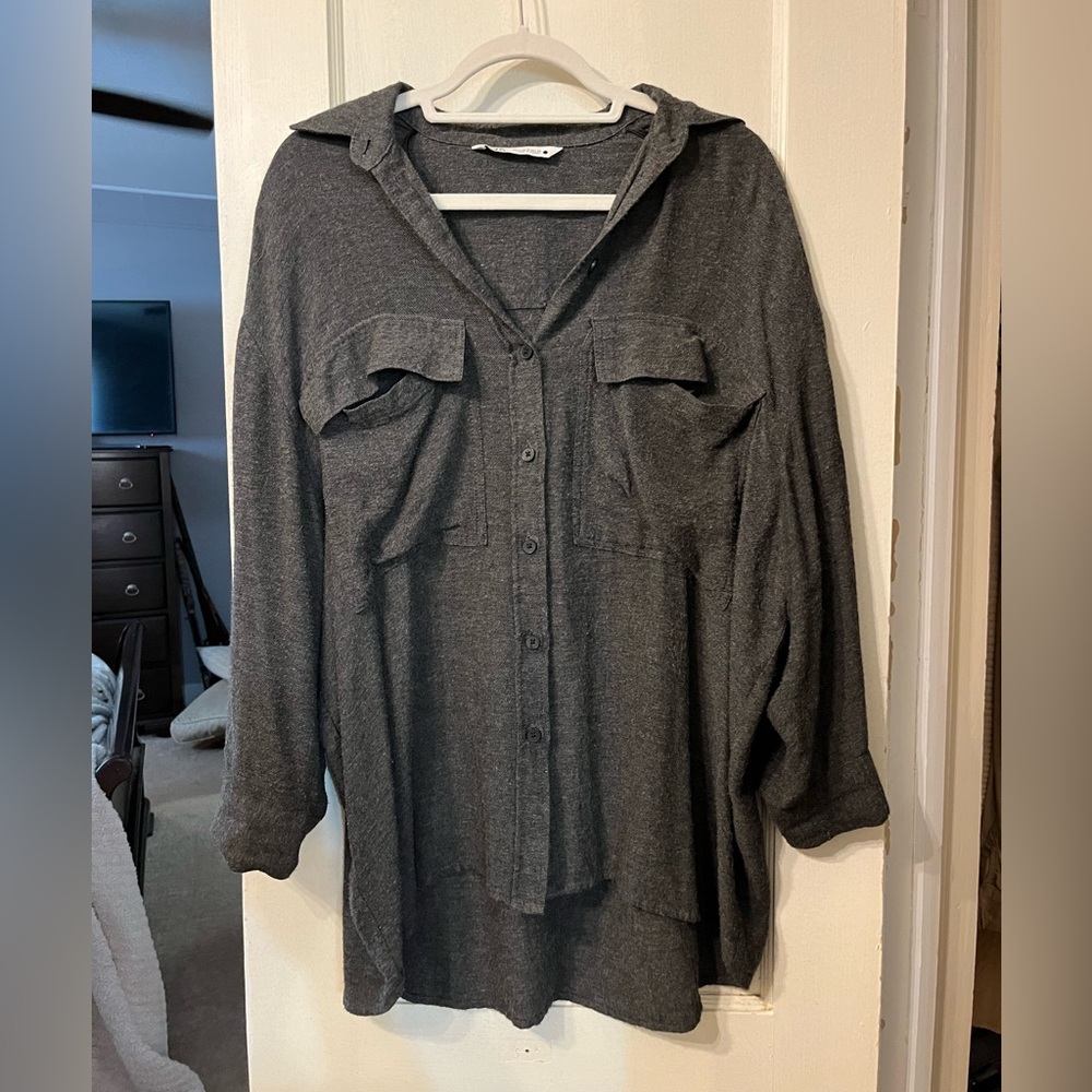 Zara button-down oversized shirt